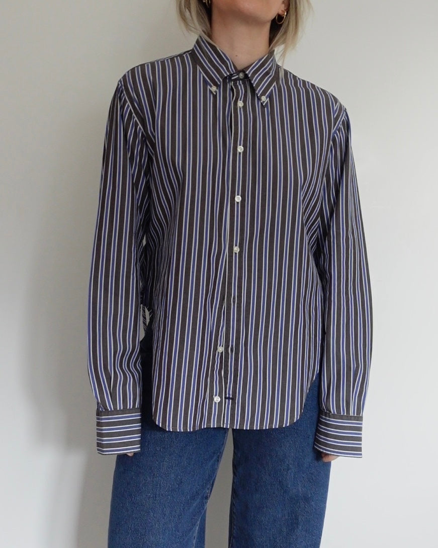 The Weekday - Blue and Brown Stripe