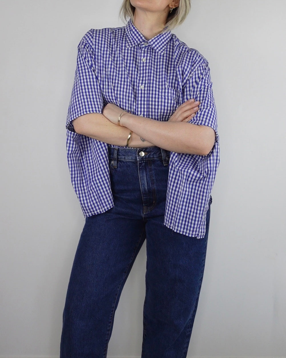 The Vacation Shirt - Blue Gingham
