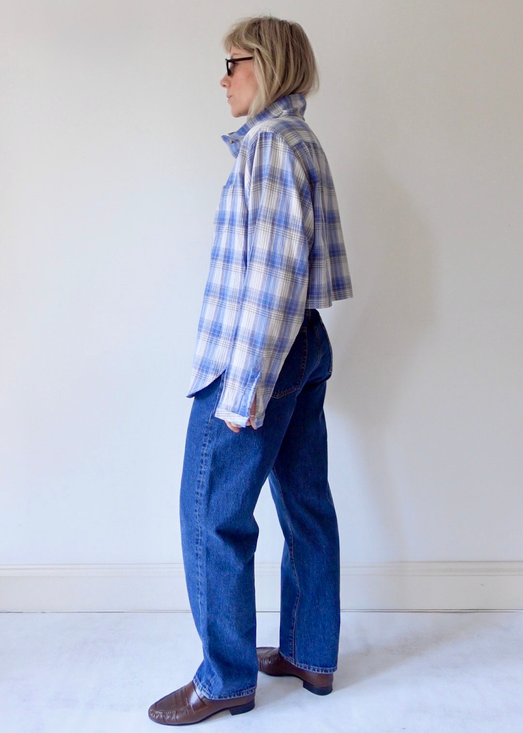 The Frame - Pale Blue Check