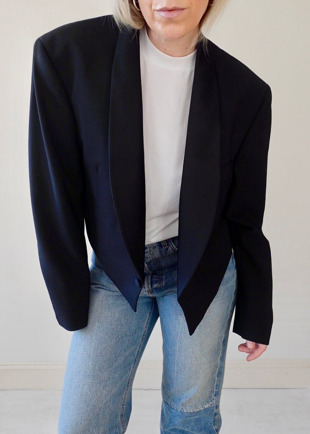 The Jane Jacket - Satin Lapel